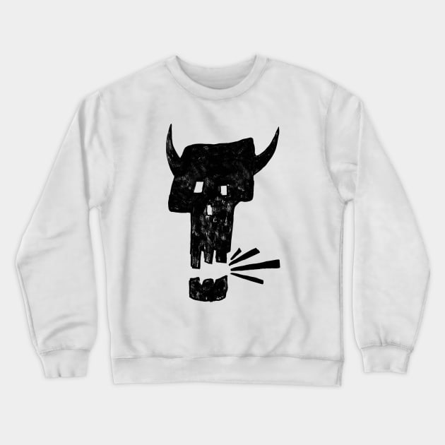 Horns Crewneck Sweatshirt by Toy Lair